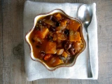 {Flavors of Fall} Black Soybean and Kabocha Squash Stew